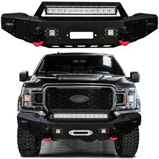 Vijay For 2018-2020 Ford F150 Front Bumper w/5xLED Lights and 2xD-Rings picture