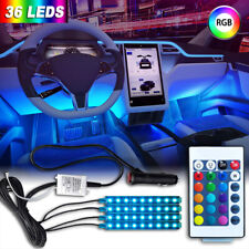 4pcs RGB Color 5050 LED Lights Strip Under Car Tube Underglow Neon Light Kit picture