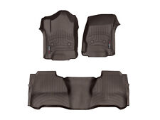 WeatherTech FloorLiner for Chevy Silverado GMC Sierra Crew Cab 1st 2nd Row Cocoa picture