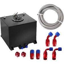 10 Gallon Aluminum Fuel Cell Gas Tank+Cap+Level Sender+Nylon Fuel Line Kit NEW picture