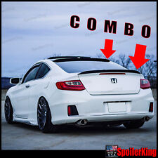SpoilerKing Rear Roof Spoiler & Trunk Wing Fits Accord 13-18 2d Coupe 284R/284G  picture