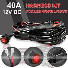 12V 40A Wiring Harness Kit Fuse ON OFF Switch Relay For LED Fog Work Light Bar picture