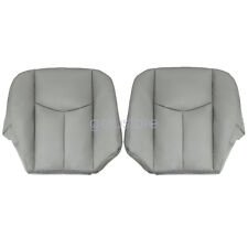 For 2003 2004 2005 2006 Chevy Suburban Both Side Bottom Leather Seat Cover Gray picture
