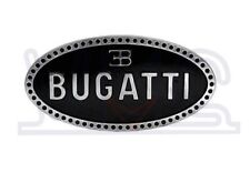 Early Bugatti Radiator Grille Badge Emblem Customize Brass Chrome Enamel Black B picture