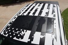 LARGE vinyl sticker AMERICAN FLAG decal for roof, hood, side, rear bed, window picture