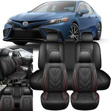 For Toyota Camry Car Seat Cover Full Set Leather 5-Seats Front Rear Protectors picture