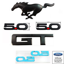 Fits 2015-23 Mustang GT Matte Black Out Emblem Package Ford Officially Licensed  picture