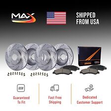 Max Advanced Brakes Premium XD Cross-Drill F+R Rotors w/C'mc Brake Pads KT188923 picture