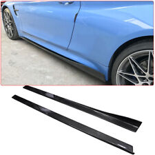 For 15-20 BMW F80 F82 F83 M3 M4 Carbon Fiber VRS Style Side Skirt Extensions Lip picture