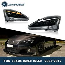 HC Motion Clear LED Headlights For Lexus IS250 350 C ISF 2006-2013 DRL Animation picture