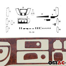 Wooden Look Dashboard Console Trim Kit for Ford Transit 2015-2024 30 Pcs picture