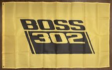 Ford Mustang Boss 302 Logo Banner 3X5 Garage Wall Banner Flag Shop Mustang Ford picture