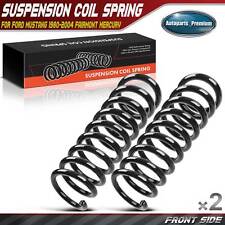 2x Front Coil Springs for Ford Mustang 1980-2004 Fairmont Mercury Marquis Zephyr picture