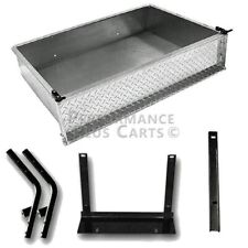 Aluminum Diamond Plate Utility Cargo Box with Brackets for Yamaha G14-G22 Golf C picture