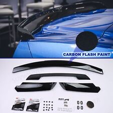Z06 Stage 3 Rear Trunk Lid Spoiler For 14-19 Chevrolet Corvette C7 Carbon Flash picture
