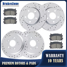 296mm Front 313mm Rear Brake Rotors Pads Fit for Honda Odyssey 2005-10 Brakes picture