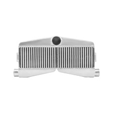 CXRacing Front Mount Twin Turbo Aluminum 2-In 1-Out Intercooler 27.5x13x3.5 picture