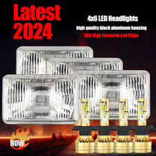 4X DOT 4x6'' LED Headlights for Kenworth T800 T400 T600/W900B Classic 120/132 HK picture