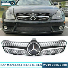 Dia-monds Front Grill With 3D Emblem For Mercedes Benz W219 CLS500 2005-2008 picture