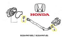 (2) OEM Honda Water Pump Hose Pipe Thermostat Coolant Connecting Pipe O-Rings  picture
