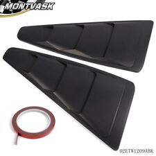 Fit For 2005-2014 Ford Mustang GT 1/4 Quarter Side Window Louver Cover 2Pcs picture