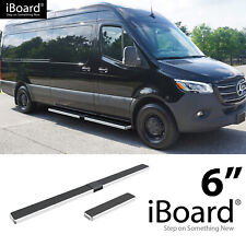 APS Stainless Steel 6in Running Boards Fit 10-24 Dodge Mercedes-Benz Sprinter picture
