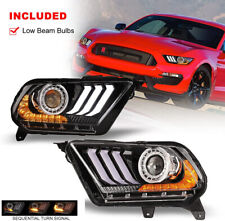 LED For 2010-2012 Ford Mustang Shelby/ST/GT Headlights Sequential Projector Lamp picture