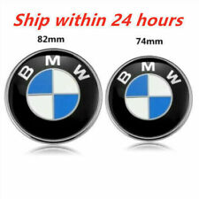 2PC Front Hood & Rear Trunk (82mm & 74mm) FOR BMW Badge Emblem 51148132375 picture