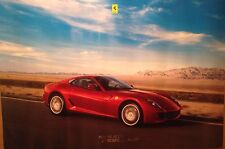 Ferrari 599 GTB Fiorano Factory Produced Out of Print Car Poster WOW picture