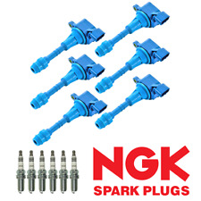 High Performance Ignition Coil & NGK Iridium Spark Plug For Nissan Infiniti V6 picture
