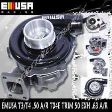 BLACK EMUSA T3/T4 Hybrid Turbo Charger .50 A/R Compressor .63 A/R Turbine Wheel picture