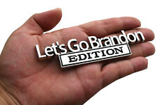 Let's Go Brandon Edition Emblem Car Badge Fender ​Decal for Car Trunk SUV Chrome picture
