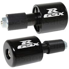 [SASA] CNC Black Laser Logo Handle Bar Ends Grips Plug for Suzuki 600 750 1000 picture