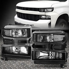FOR 19-22 CHEVY SILVERADO 1500 OE STYLE BLACK HOUSING CLEAR CORNER HEADLIGHTS picture