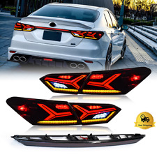 LED Tail Lights For 2018-2024 Toyota Camry Sequential Red Rear Lamp Assembly picture