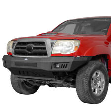 Front Bumper w/ Skid Plate & 2x LED Lights Fit 2005-2011 Toyota Tacoma 2nd Gen  picture