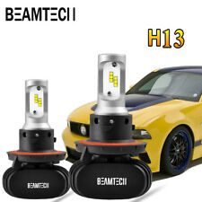 H13 9008 Fanless LED Headlight CSP Kit Bulbs 8000LM 50W High Low Beams 6500K US picture
