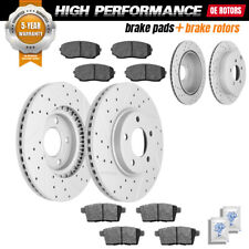 For 2007 - 2009 Ford Edge Lincoln MKX Front & Rear Disc Rotor + Brake Pads Set picture