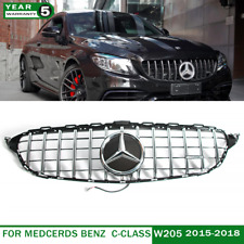 GTR Style Grille W/LED Emblem For Mercedes Benz C-Class W205 C300 2015-2018 picture