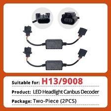 2× H13/9008 LED Headlight Canbus Decoder Error Anti Flicker Resistor Canceller picture