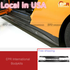 For Nissan R35 GTR 2pcs Side Skirt Extension Trim Bodykits Glossy Carbon Fiber picture