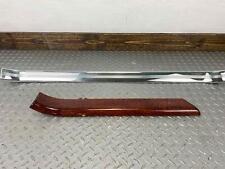 2008 Maybach 57 Front Left LH Door SIll Entry Plate (Woodgrain&Chrome) 2 Pieces picture