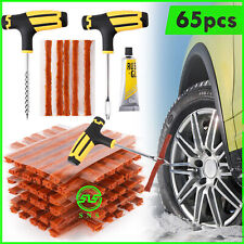 65pc Tire Repair Kit DIY Flat Tire Fix Car Truck Motorcycle Plug Patch Home Shop picture