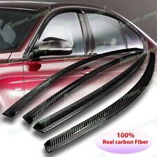 Real Carbon Fiber For 2012-2018 BMW F30 3-Series Sun Shield Window Visor 4pcs picture