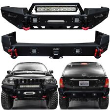 Vijay Fits 1999-2004 2nd Gen Grand Cherokee WJ Front and Rear Bumper w/LED Light picture