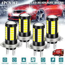 4x H7 Super Bright LED Headlight Bulb Kit Fog DRL Lamp High Low Beam 6000K White picture