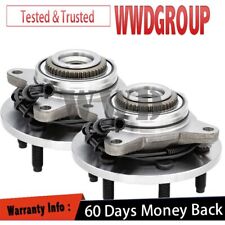 Pair 4WD Front Wheel Hub and Bearings For Ford F-150 Lincoln Mark LT Expedition picture