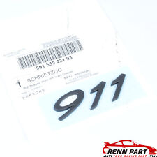 Genuine Porsche 911 Satin Black Emblem Script 991 Carrera 12-18+ 99155923103 picture