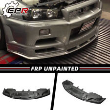 FRP OE Front Bumper Lip w/Undertray For NISSAN Skyline R34 GTR Bodykit Unpainted picture