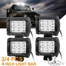 2/4X 4Inch LED Work Light Bar Car Fog Pods Offroad for Jeep Truck 4WD SUV UTV picture